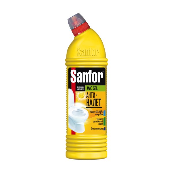 Гель чистящий Sanfor WC Лимонная свежесть 750мл