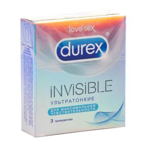 Презервативы Durex Invisible ультратонкие 3шт