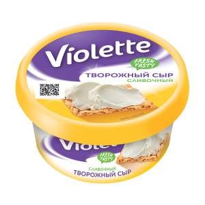 Сыр творожный Violette сливочный 70% 140г БЗМЖ