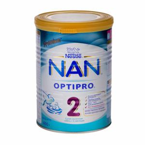 Смесь детская молочная сухая Nan 2 Optipro premium Nestle 400г БЗМЖ