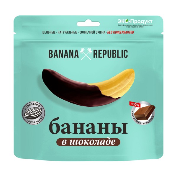 Конфеты Banana Republic Банан сушеный в шоколаде 180г