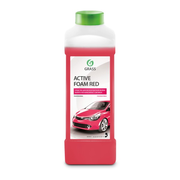 Средство для мойки Active foam red 1л Grass