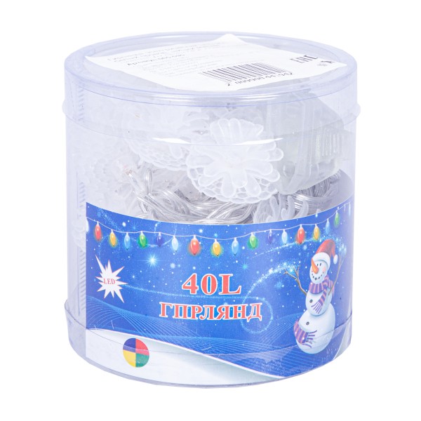Гирлянда Шишки малые цветная 20led 4м