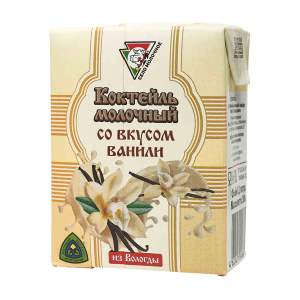 Коктейль молочный Из Вологды со вкусом ванили 2,5% 200мл УОМЗ БЗМЖ