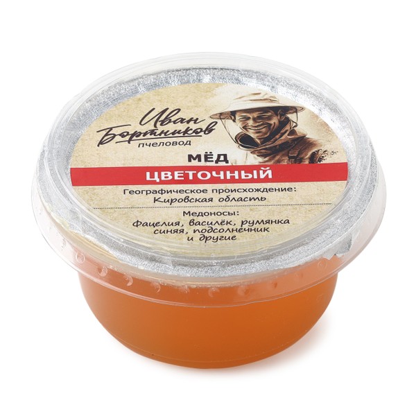 Мед Цветочный Пчеловод Иван Бортников 240г