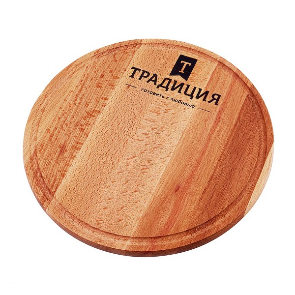Доска разделочная бук круглая 24x1,6см Традиция