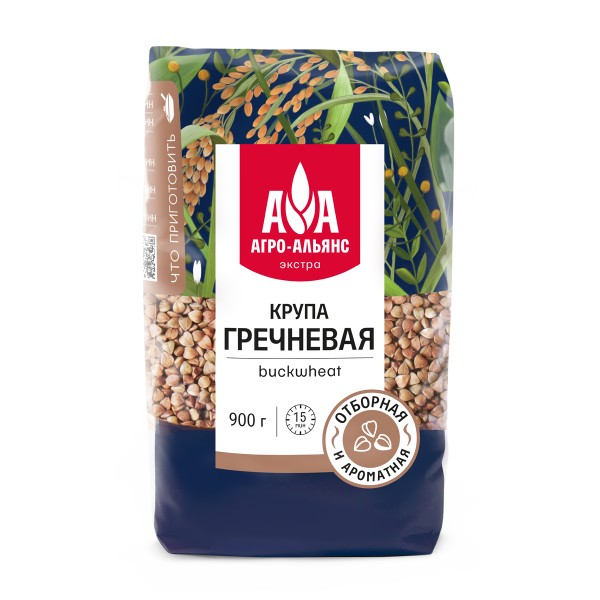 Крупа гречневая Элитная Агроальянс 900г