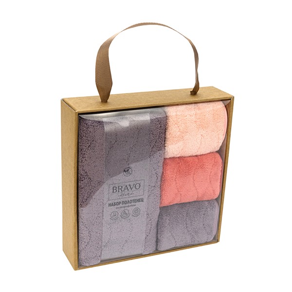 Набор полотенец Спектр 50х80см+30х30смх3шт Bravo вид2