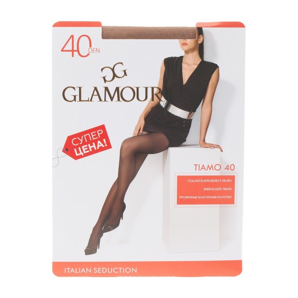 Колготки капроновые Tiamo 40den Glamour daino 4