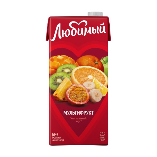 Напиток сокосодержащий Любимый 0,95л тропический микс