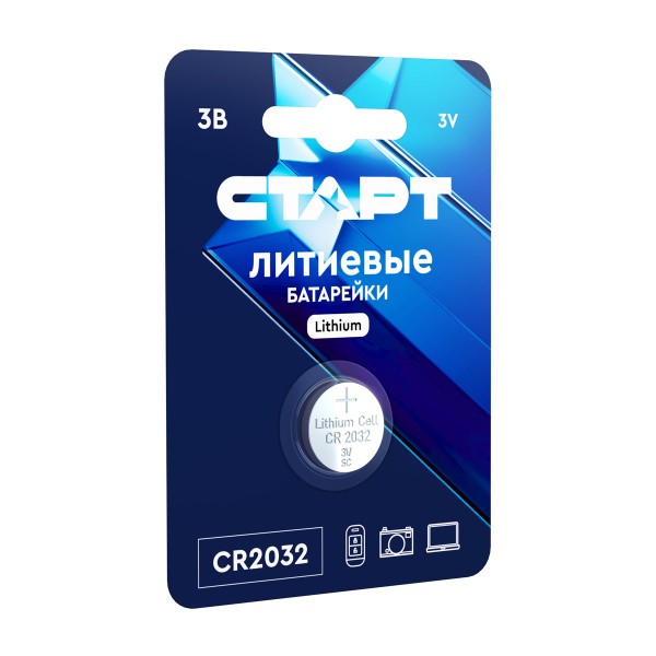 Батарейка  Старт CR2032-BL1 Blue 1шт