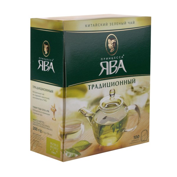 Чай зеленый Принцесса Ява традиционный 100пак