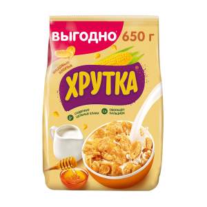 Сухой завтрак Хлопья медовые Хрутка Nestle 650г