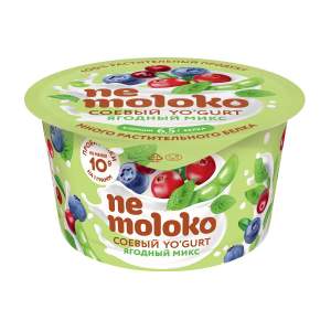 Продукт соевый Yo‘gurt Nemoloko 130г ягодный микс