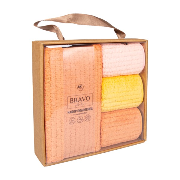 Набор полотенец Гамма 50х80см+30х30смх3шт Bravo