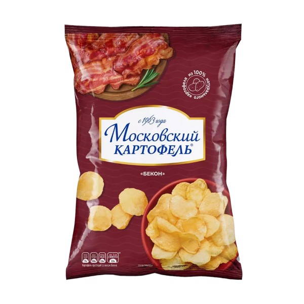 Чипсы Московский картофель со вкусом бекона 60г