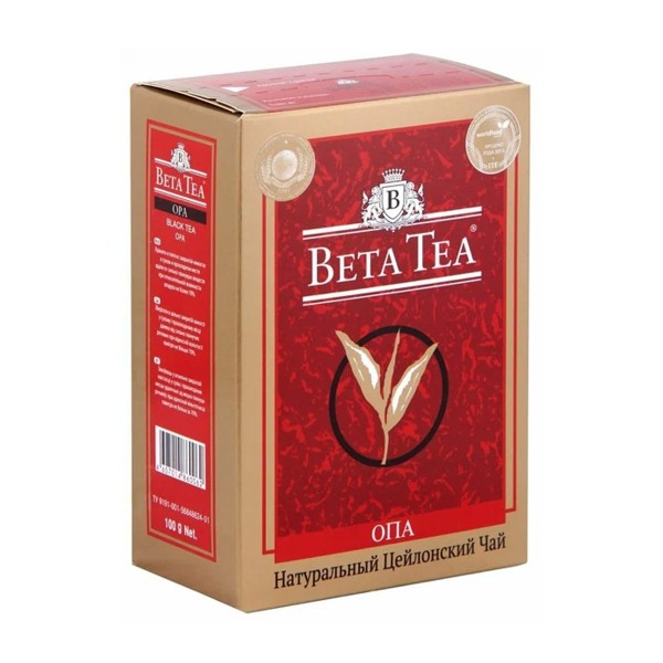 Чай черный Beta tea Опа крупнолистовой 100г