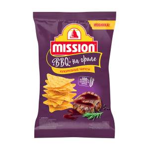 Чипсы кукурузные Mission 90г со вкусом барбекю