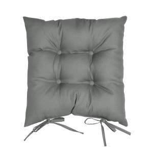 Подушка-сидушка для мебели Бостон 40х40см серый