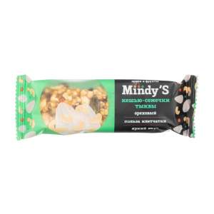 Батончик ореховый глазированный Mindy's 35гр кешью-семечки тыквы
