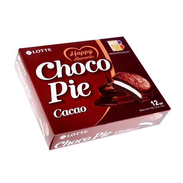 Печенье Choco Pie Cacao Lotte 12штХ28гр
