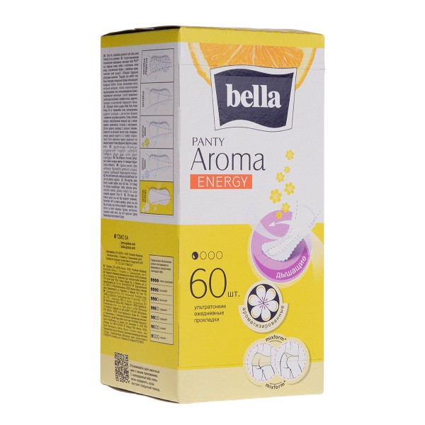 Прокладки гигиенические ежедневные Bella Panty aroma energi 60шт