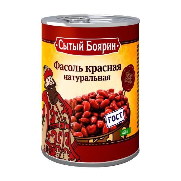 Фасоль красная в собственном соку Сытый Боярин 420г