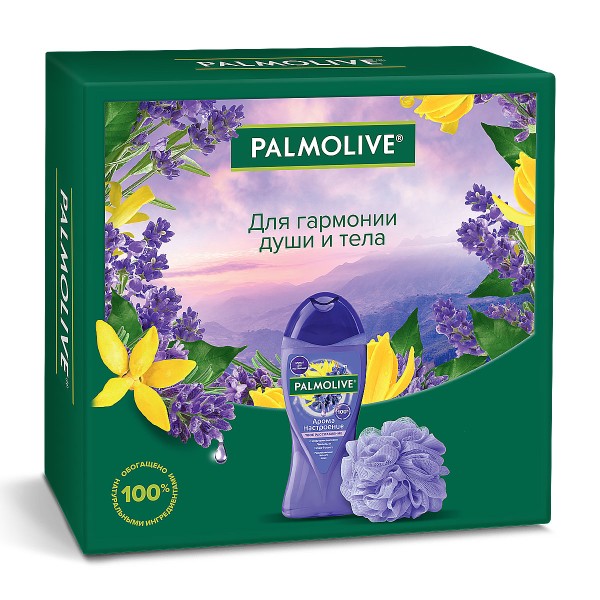 Набор подарочный Palmolive Твое расслабление: Гель для душа Твое Расслабление 250мл + мочалка