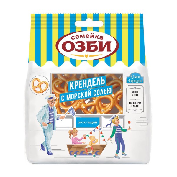 Крендель с морской солью Семейка Озби 130г