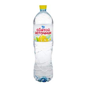 Вода питьевая Святой источник негазированная 1,5л лимон
