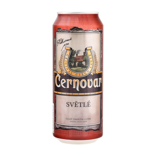 Пиво светлое Cernovar Svetle 4,9% 0,5л