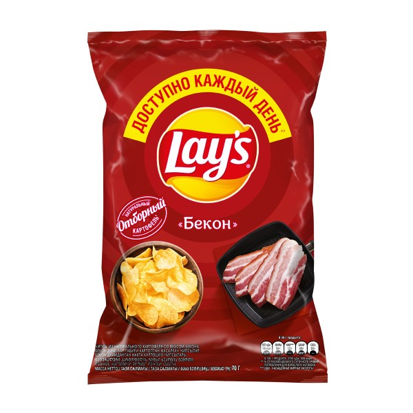 Чипсы Lay's бекон 70г
