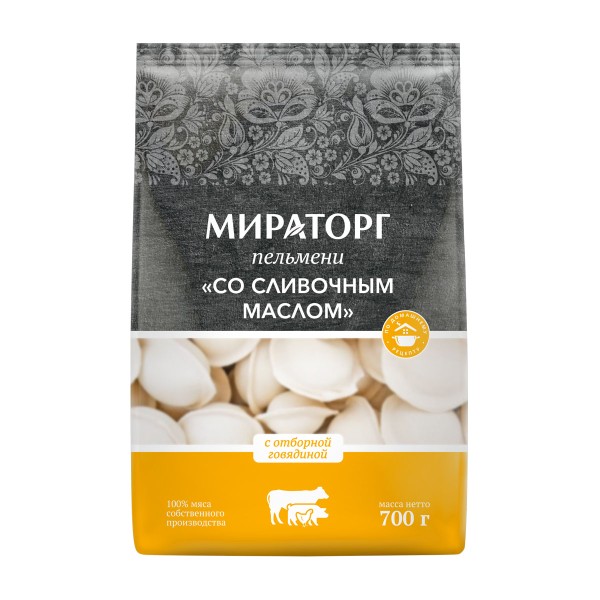 Пельмени Со сливочным маслом Мираторг 700г