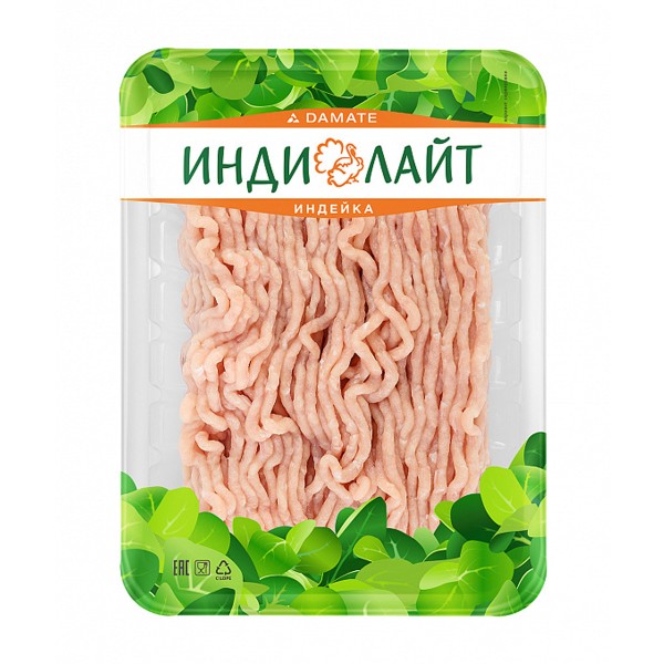 Фарш из филе грудки индейки охлажденный 450г Индилайт