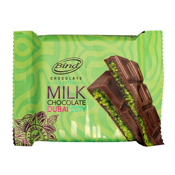 Шоколад молочный Дубай с фисташковой начинкой Bind 60г