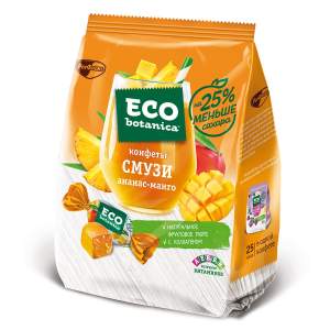 Конфеты Eco-botanica смузи ананас-манго 150г