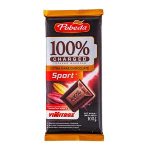 Шоколад горький 100% Charger sport Победа 100гр