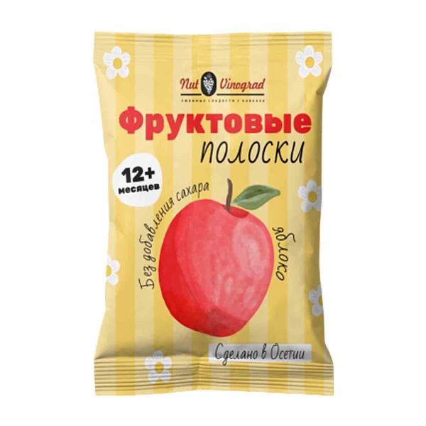 Пастила Фруктовые полоски яблоко Nut Vinograd 15г
