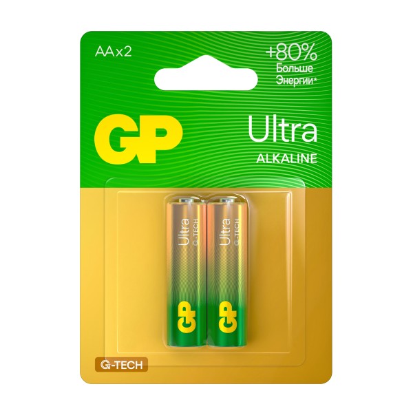 Батарейка GP Ultra Alkaline LR6 15AU-CR2 АА 2ШТ