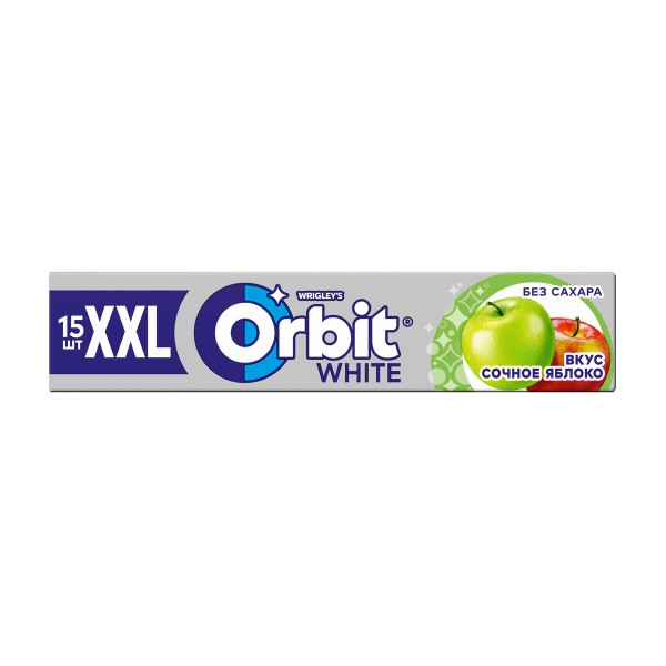 Жевательная резинка Orbit White XXl 20,4гр сочное яблоко