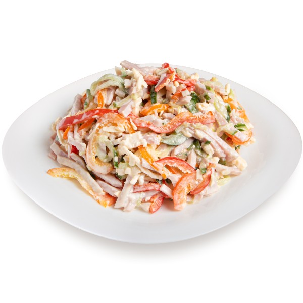 Салат с ветчиной и сыром производство Макси