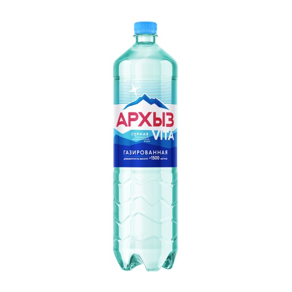 Вода питьевая минеральная Архыз Vita столовая газированная 1,5л