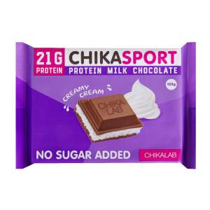 Шоколад ChikaSport молочный Chikalab 100г со сливочной начинкой