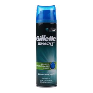 Гель для бритья Gillette Mach3 для чувствительной кожи 200мл