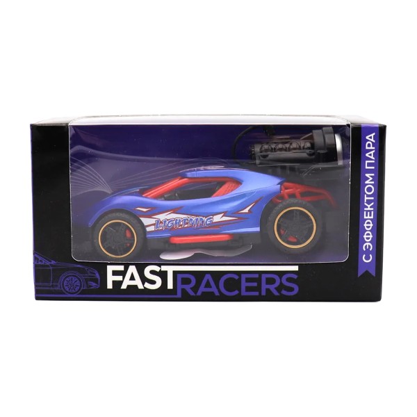 Машина гоночная свет звук с имитацией дыма фиолетовая 1:32 Funky Toys