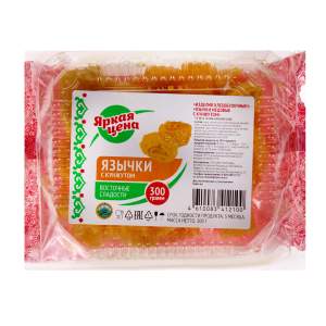 Восточная сладость Язычки медовые с кунжутом Яркая цена 300г
