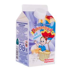 Коктейль молочный Вологоша 2,5% 470г ванильное мороженое БЗМЖ