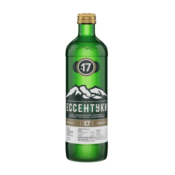 Вода питьевая минеральная газированная №17 Ессентуки 0,45л