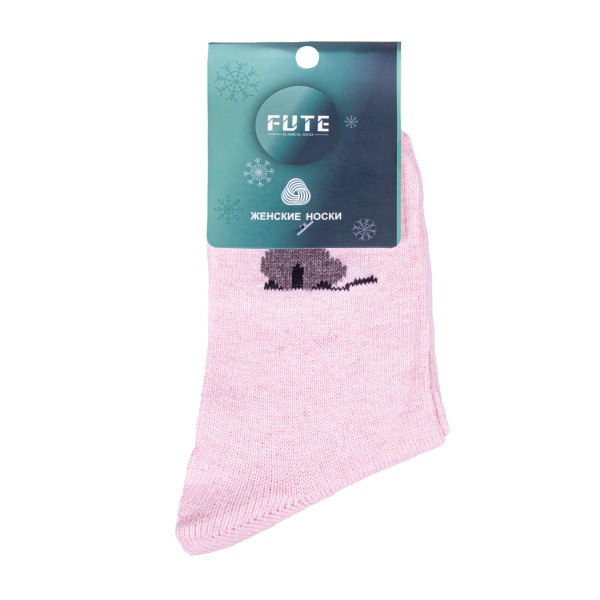 Носки женские шерсть высокие ассорти р.36-40 Fute