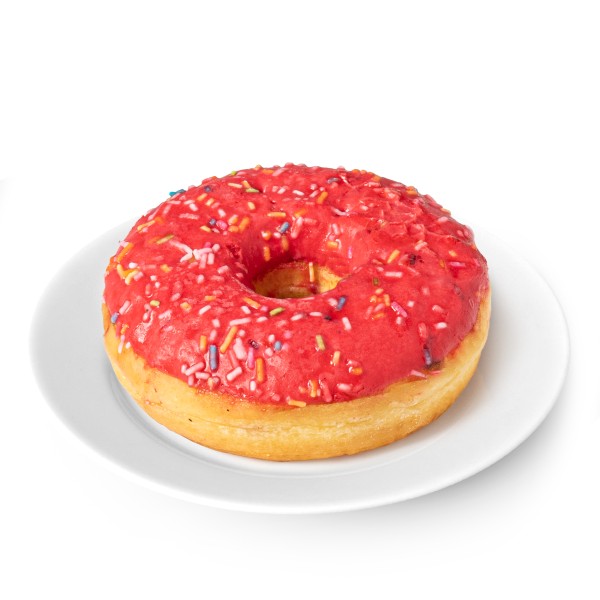 Донат с начинкой со вкусом клубники 65г производство Макси